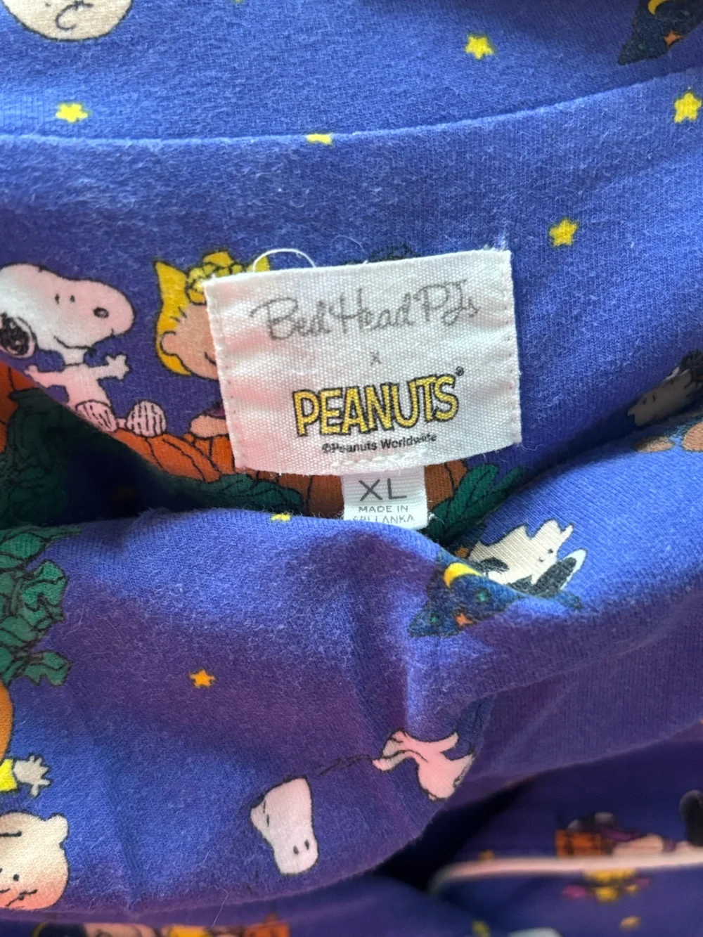 Bedhead Charlie Brown and Snoopy Halloween PJs EXCELLENT condition
